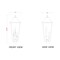 Z-Lite Gannon 3 Light Outdoor Post Mount Fixture, 12in. W x 30in. H, Black 5008PHXLS-BK - alternate 3